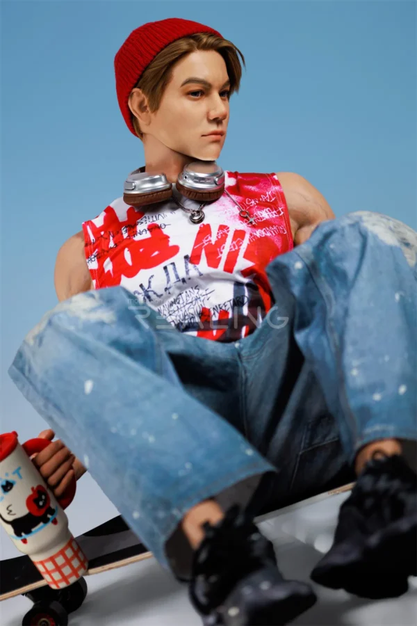 henson-skateboarder-male-doll-178cm-35 Henson Skateboarder Male Doll 178cm / 5'10" with skateboarder street style, product view 35