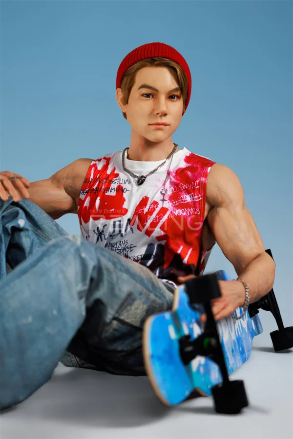 henson-skateboarder-male-doll-178cm-37 Henson Skateboarder Male Doll 178cm / 5'10" with skateboarder street style, product view 37