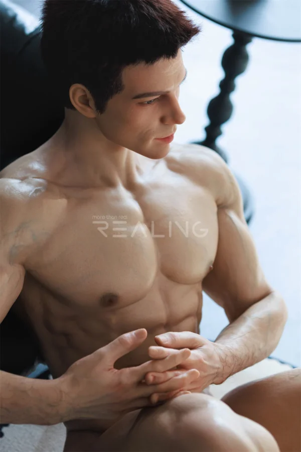 leo-gentleman-male-doll-178cm-10 Leo Gentleman Male Doll 178cm / 5'10" with quiet-luxury gentleman styling, product view 10