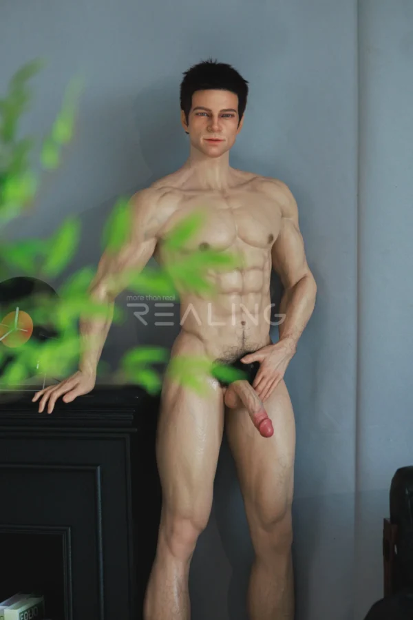 leo-gentleman-male-doll-178cm-20 Leo Gentleman Male Doll 178cm / 5'10" with quiet-luxury gentleman styling, product view 20