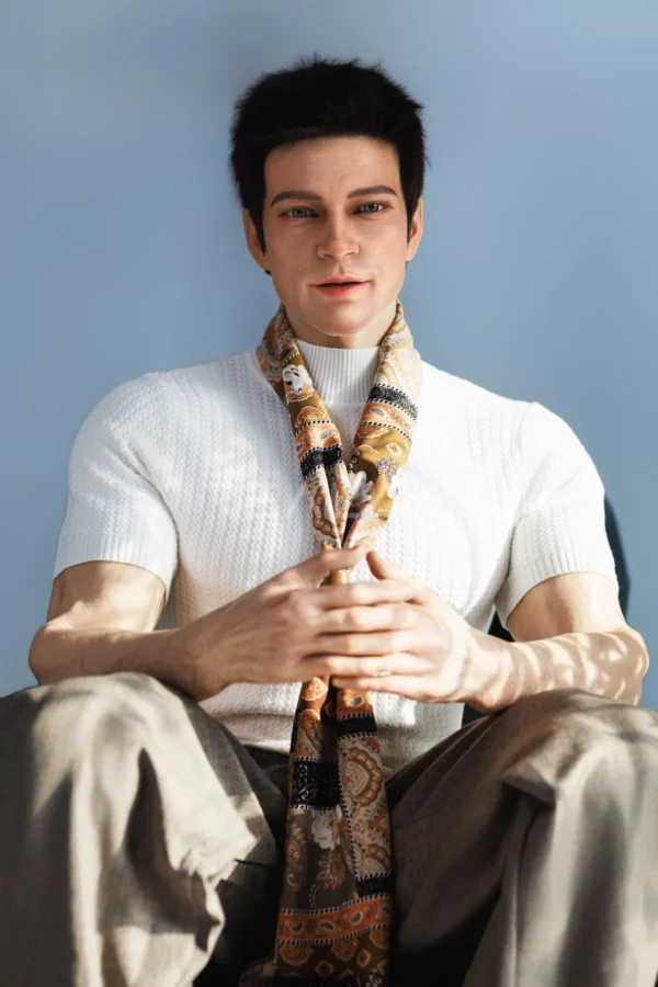 leo-gentleman-male-doll-178cm-25 Leo Gentleman Male Doll 178cm / 5'10" with quiet-luxury gentleman styling, product view 25