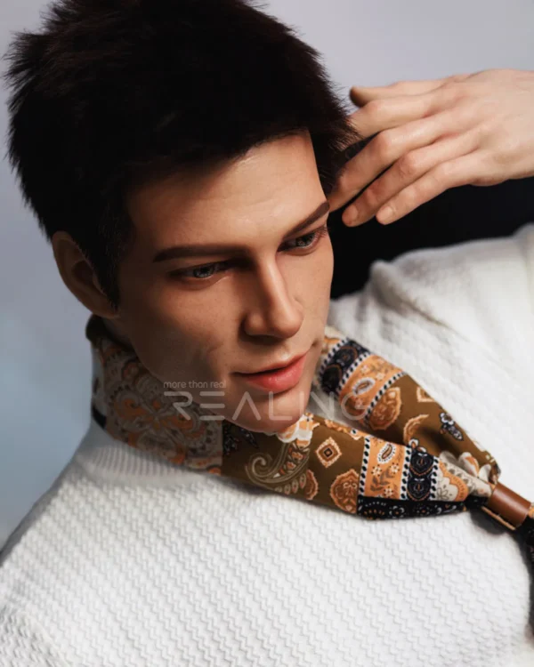 leo-gentleman-male-doll-178cm-28 Leo Gentleman Male Doll 178cm / 5'10" with quiet-luxury gentleman styling, product view 28
