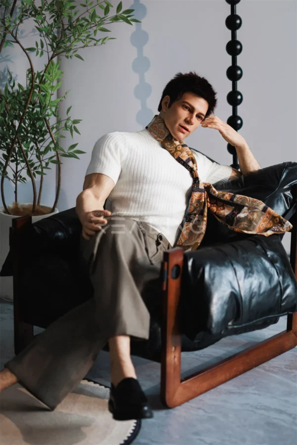 leo-gentleman-male-doll-178cm-29 Leo Gentleman Male Doll 178cm / 5'10" with quiet-luxury gentleman styling, product view 29