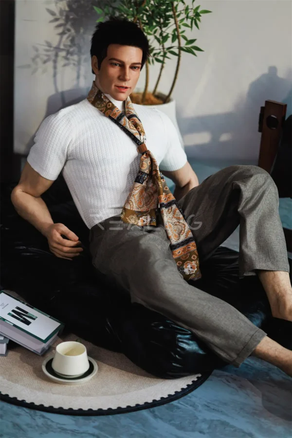 leo-gentleman-male-doll-178cm-31 Leo Gentleman Male Doll 178cm / 5'10" with quiet-luxury gentleman styling, product view 31