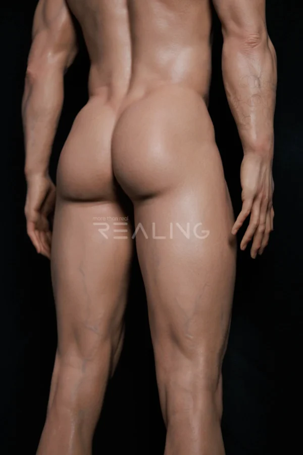 leonardo-blond-male-doll-178cm-03 Leonardo Blond Male Doll 178cm / 5'10" with blond, bearded smart-casual styling, product view 3