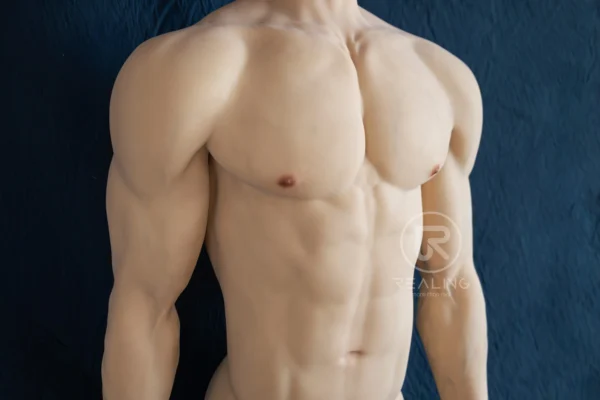royce-full-silicone-male-doll-175cm-28 Royce Full Silicone Male Doll 175cm / 5'9" with baseball-inspired athletic styling, product view 28