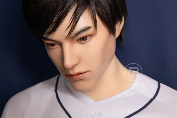 royce-full-silicone-male-doll-175cm-32 Royce Full Silicone Male Doll 175cm / 5'9" with baseball-inspired athletic styling, product view 32