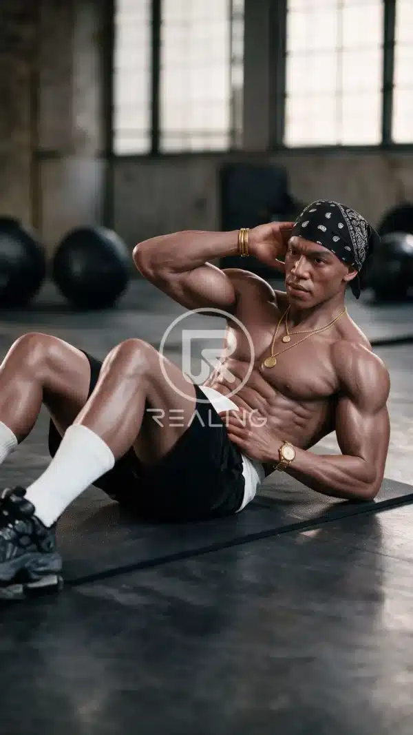 Gay Male Sex Dolls - Mendolls02 Amir — The Athletic Powerhouse: 178cm/5‘10“ Muscular Black Male Silicone Doll