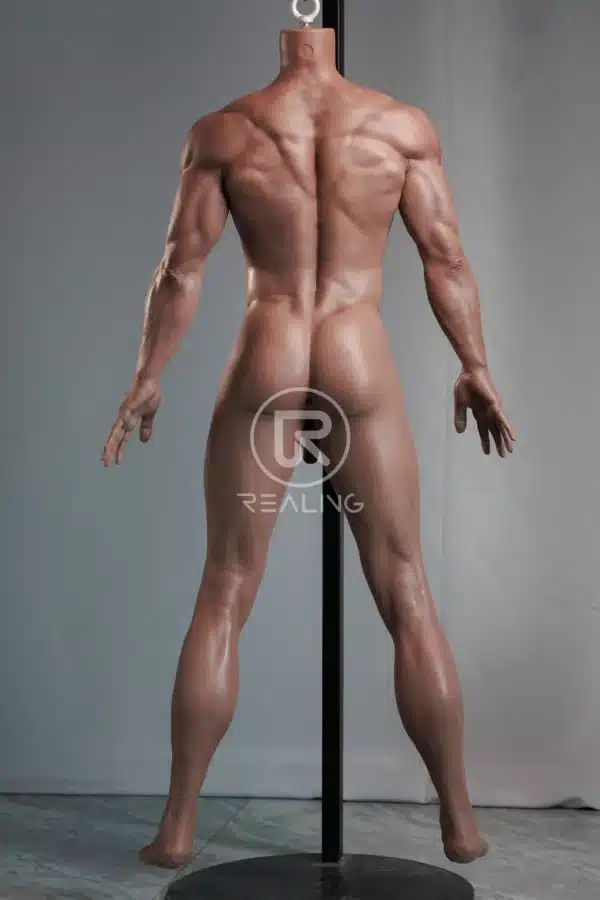 Gay Male Sex Dolls - Mendolls13 Amir — The Athletic Powerhouse: 178cm/5‘10“ Muscular Black Male Silicone Doll