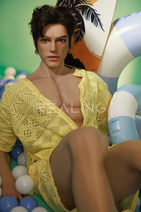 MALE SEX DOLLS - REALING1050 Robert — The Sun-Kissed Surfer: 185cm Athletic Silicone Companion Male Doll