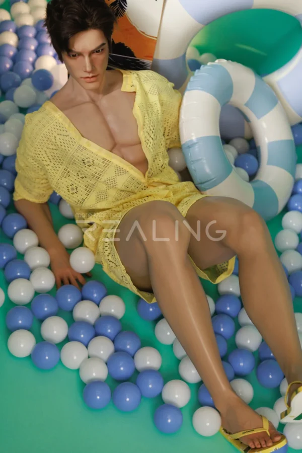 MALE SEX DOLLS - REALING1051 Robert — The Sun-Kissed Surfer: 185cm Athletic Silicone Companion Male Doll