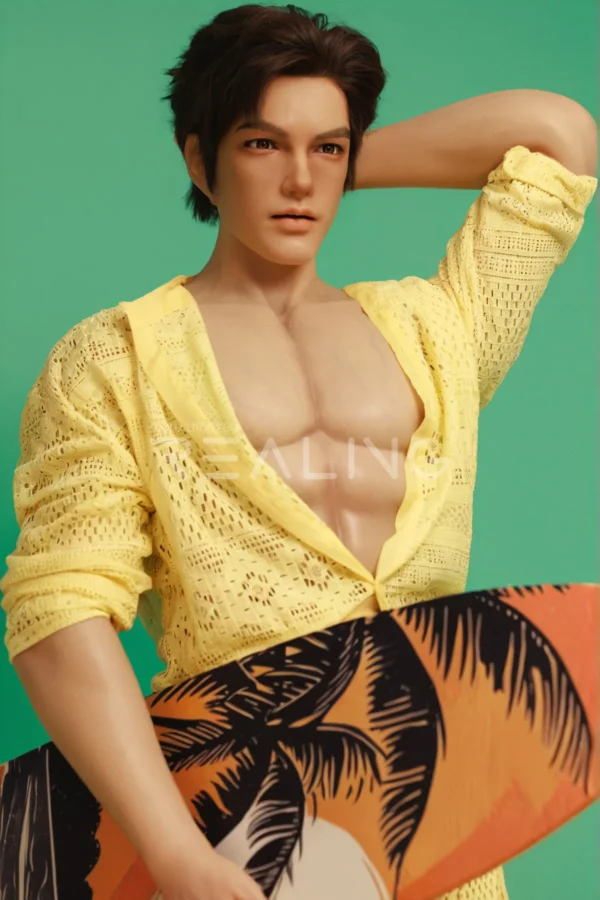 MALE SEX DOLLS - REALING1066 Robert — The Sun-Kissed Surfer: 185cm Athletic Silicone Companion Male Doll