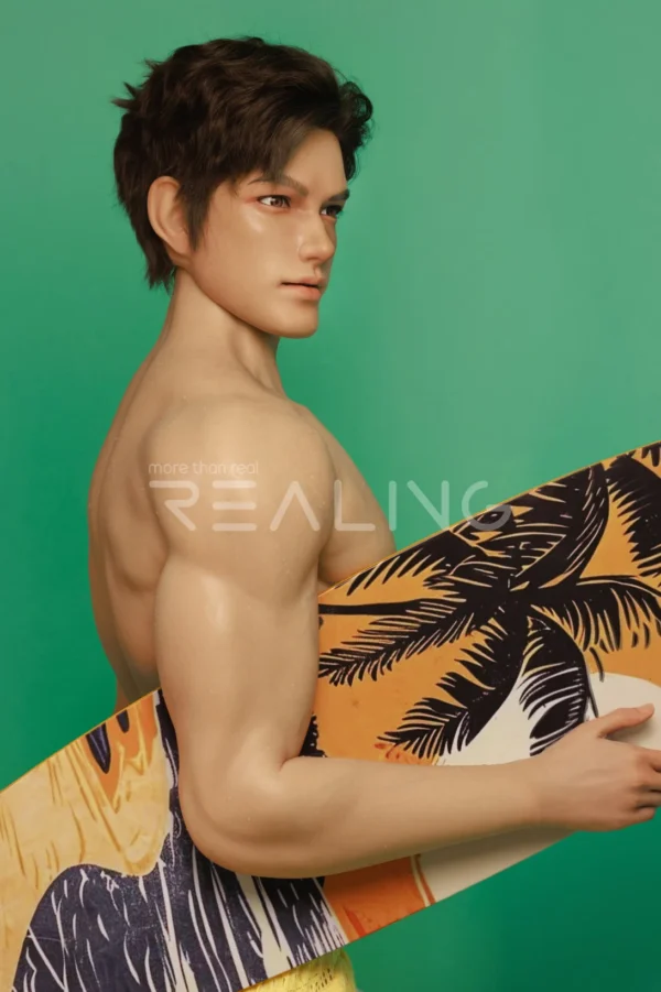 MALE SEX DOLLS - REALING1068 Robert — The Sun-Kissed Surfer: 185cm Athletic Silicone Companion Male Doll