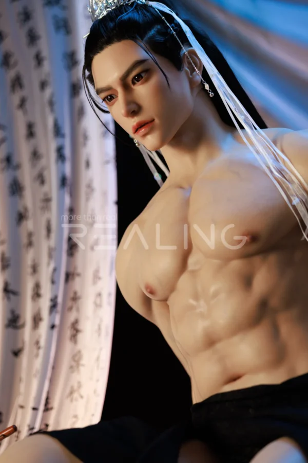 MALE SEX DOLLS - REALING1077 180cm (5'11") Gay Male Silicone Doll – Ancient Chinese Scholar -Jensen