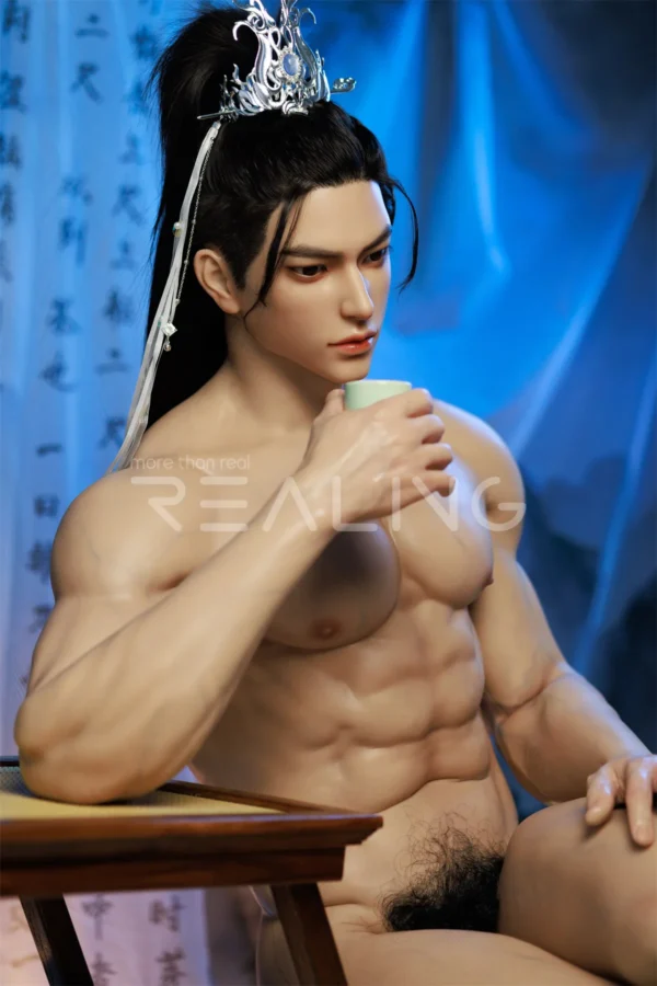 MALE SEX DOLLS - REALING1086 180cm (5'11") Gay Male Silicone Doll – Ancient Chinese Scholar -Jensen