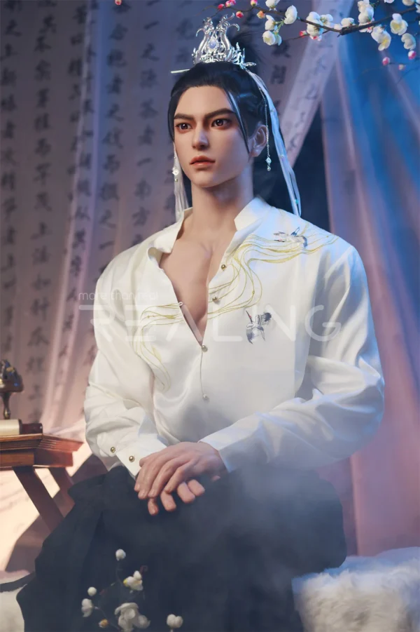 MALE SEX DOLLS - REALING1099 180cm (5'11") Gay Male Silicone Doll – Ancient Chinese Scholar -Jensen