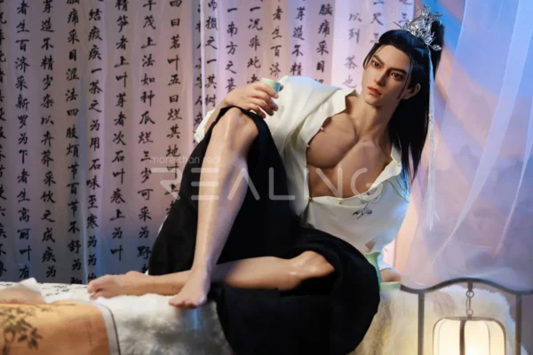 MALE SEX DOLLS - REALING1126 180cm (5'11") Gay Male Silicone Doll – Ancient Chinese Scholar -Jensen