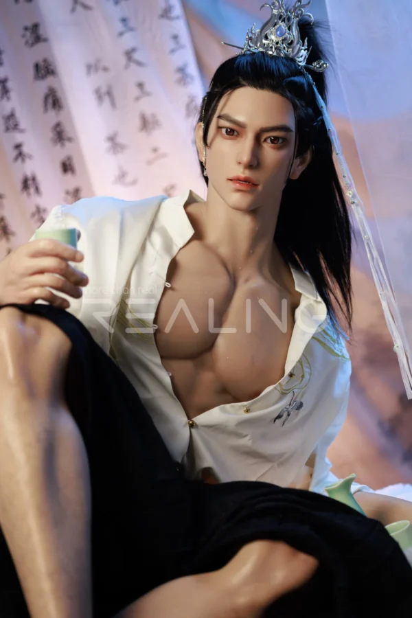 MALE SEX DOLLS - REALING1127 180cm Gay Male Silicone Doll - Ancient Scholar -Jesen| MenDolls
