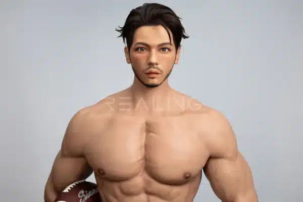 MALE SEX DOLLS - REALING166 James — The Gridiron Jock: 183cm / 6' Gay Athletic Male Doll | Football Player Silicone Male Doll