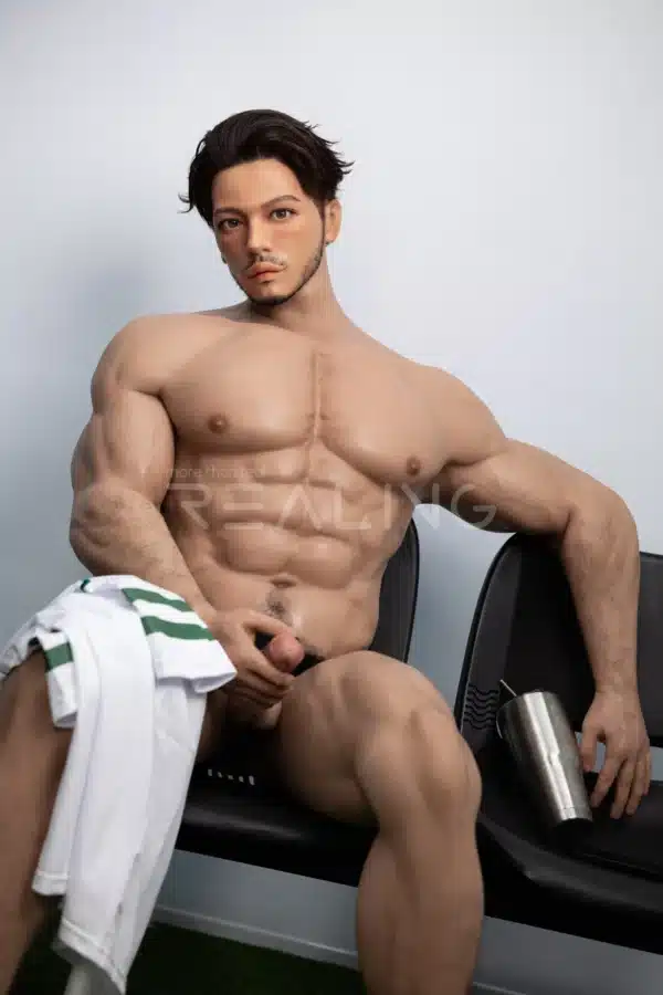 MALE SEX DOLLS - REALING181 James — The Gridiron Jock: 183cm / 6' Gay Athletic Male Doll | Football Player Silicone Male Doll