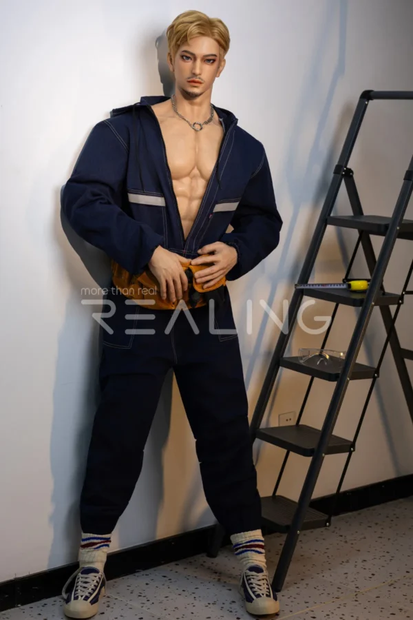 MALE SEX DOLLS - REALING191 180cm/5'11" Male Sex Doll Jason - Blonde Bad Boy | MenDolls