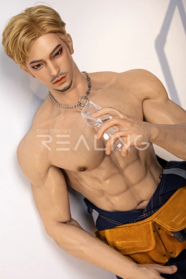 MALE SEX DOLLS - REALING200 180cm (5'11") Male Sex Doll Jason – Blonde Bad Boy Gay Edition