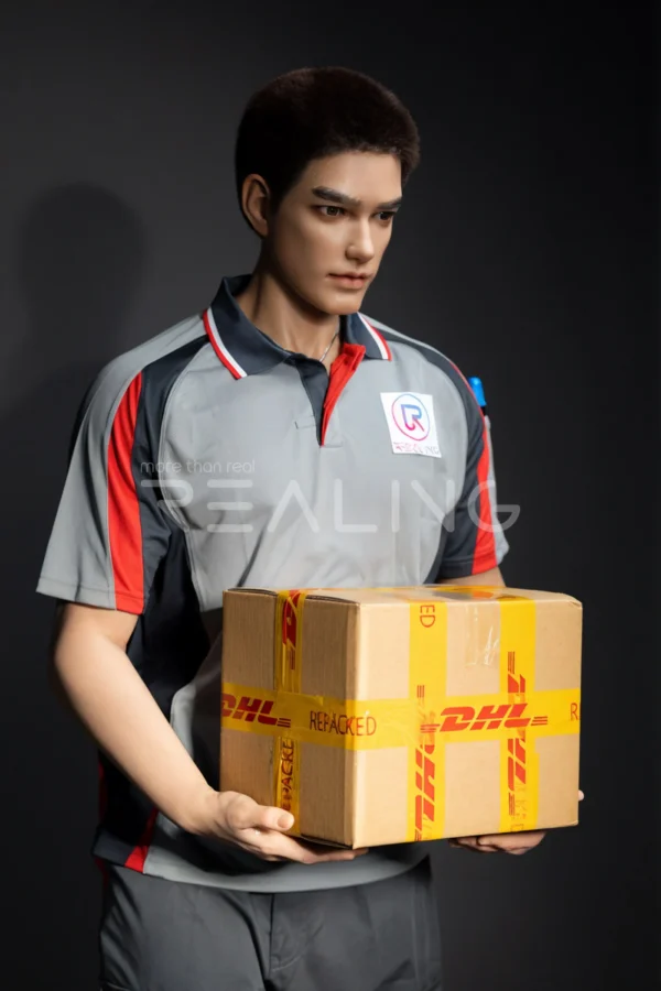 MALE SEX DOLLS - REALING902 Zack — The Delivery Courier: 185cm / 6'1" Roleplay Silicone BDSM Male Doll