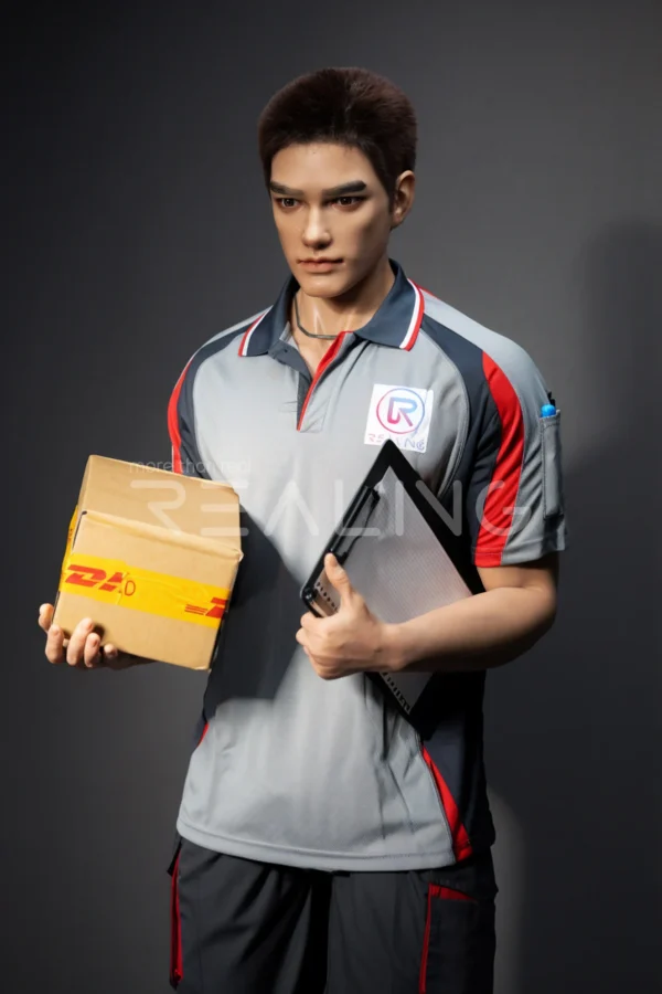 MALE SEX DOLLS - REALING907 Zack — The Delivery Courier: 185cm / 6'1" Roleplay Silicone BDSM Male Doll