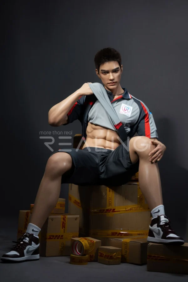 MALE SEX DOLLS - REALING909 Zack — The Delivery Courier: 185cm / 6'1" Roleplay Silicone BDSM Male Doll