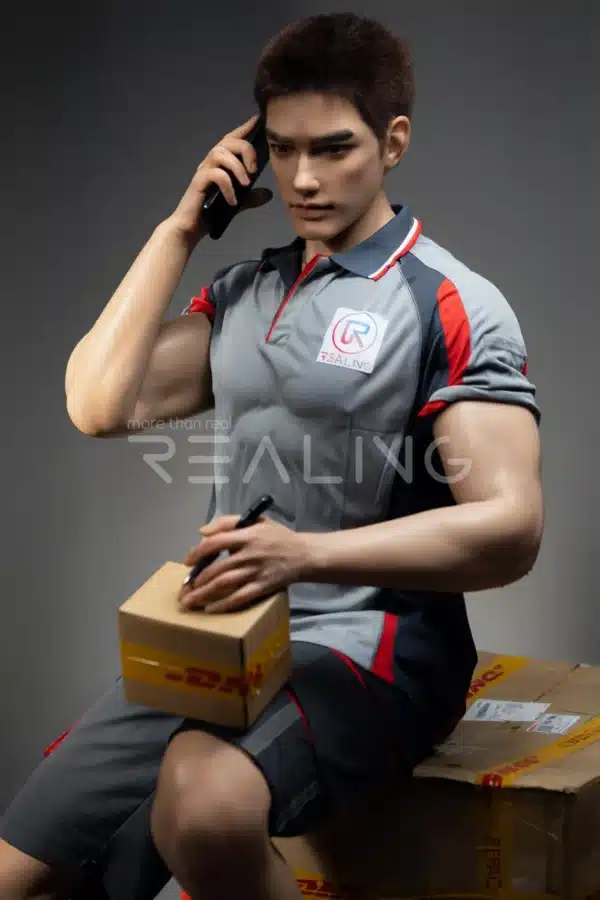 MALE SEX DOLLS - REALING916 Zack — The Delivery Courier: 185cm / 6'1" Roleplay Silicone BDSM Male Doll