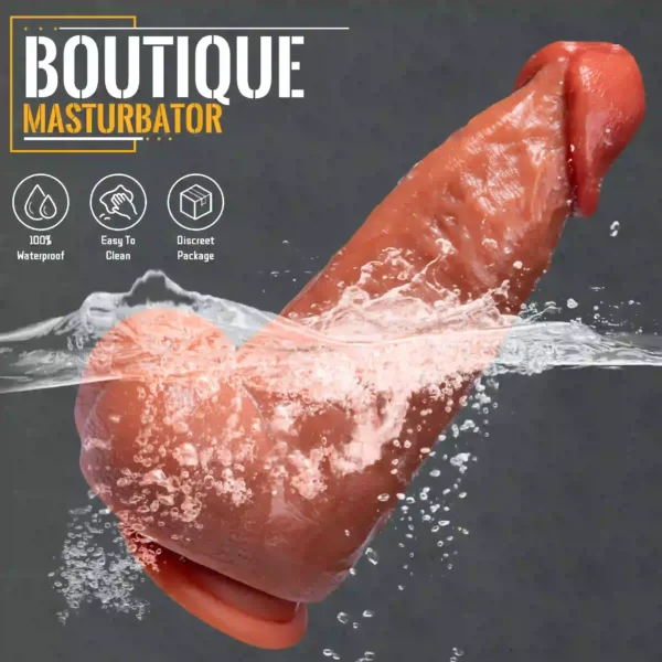 dildo100 Gay Dildo 25cm 9.84 Inch - Mid-Range Anal Dildo for Gay Men | Comfortable Pleasure Toy – product image 4