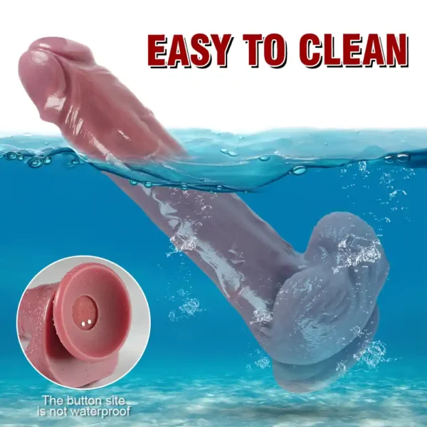 [US Stock] Compact Gay Dildo Vibrator 20.5cm 8.07 Inch - Beginner Friendly Anal Dildo Gay | Starter Pleasure Toy