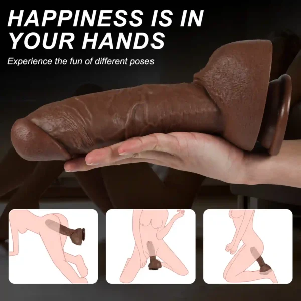 dildo57 26cm / 10.24in Realistic Gay Dildo with Strong Suction Base – product image 7