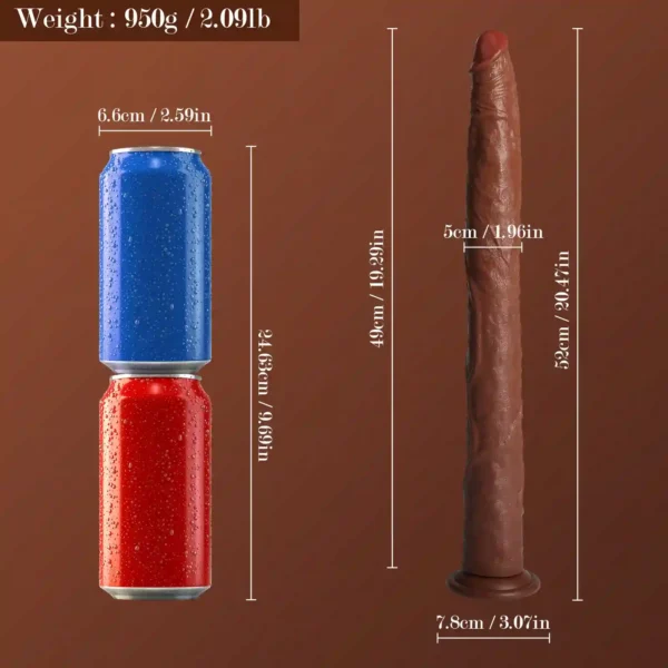dildo59 Ultra Long Gay Dildo 52cm 20.47 Inch - Huge Anal Dildo for Gay | Super Deep Pleasure Toy – product image 2