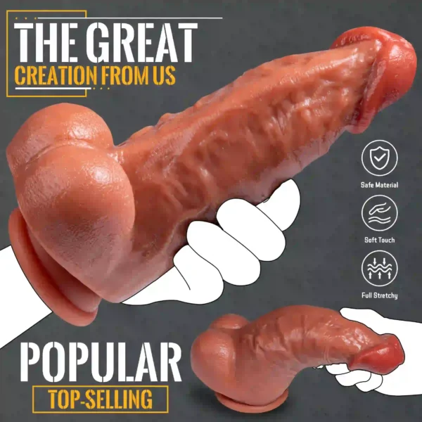dildo99 Gay Dildo 25cm 9.84 Inch - Mid-Range Anal Dildo for Gay Men | Comfortable Pleasure Toy – product image 5